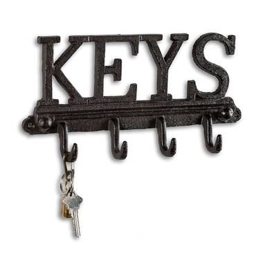 Comfify key holder keys wall mounted key hook best sale rustic western cast iron key hanger